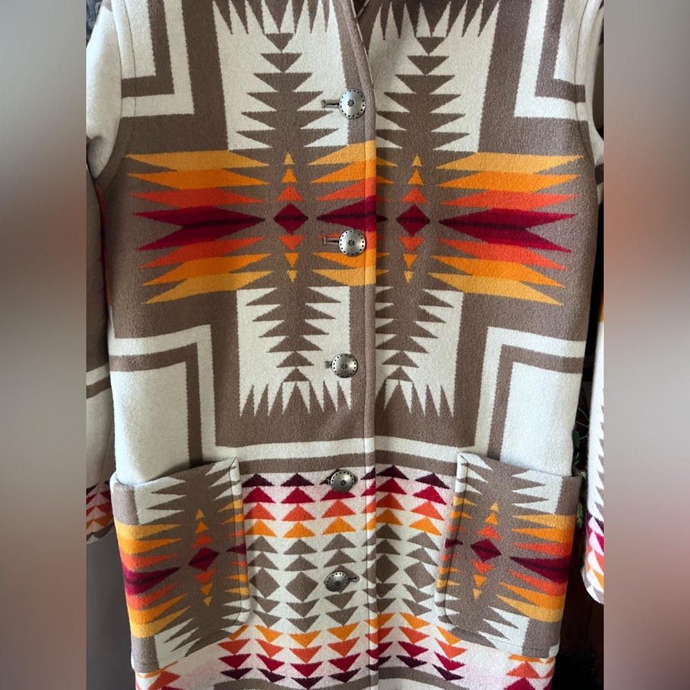 Vintage Pendleton Harding Long Wool Western Coat - Picture 8 of 17
